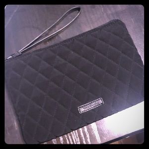 Black quilted Vera Bradley wristlet